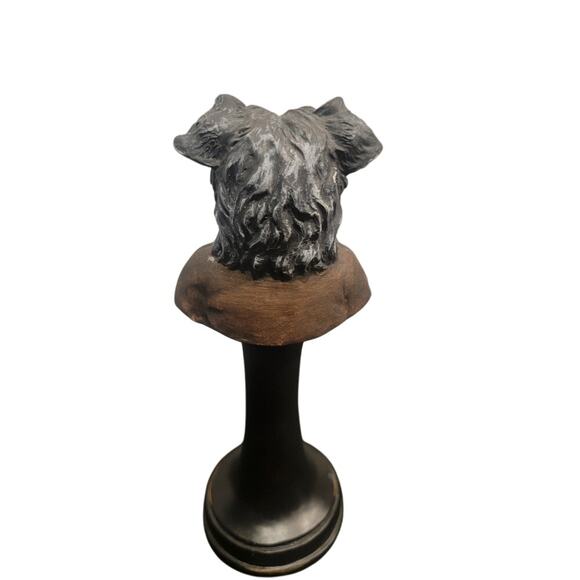 Terrier Dog Bust Home Decor Hand Painted Fanatics - Picture 3 of 9